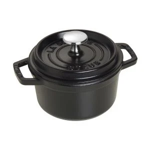 Staub 0.75 Qt. Mini Round Dutch Oven | Matte Black
