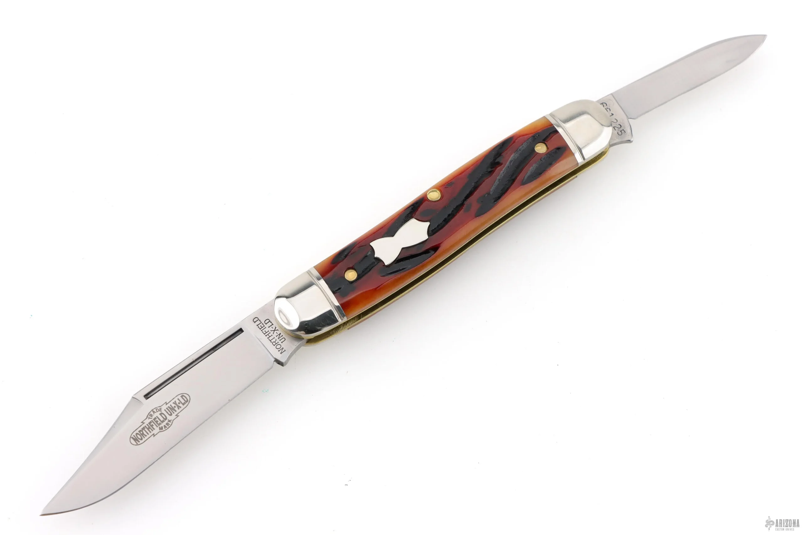 661225 Tidioute Cutlery Lil' Cowboy - Amber Worm Groove Indian Bone - Second