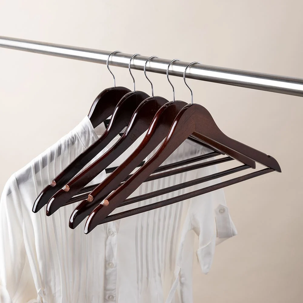 KSP Taylor Wood Hanger - Set of 5 (Brown)