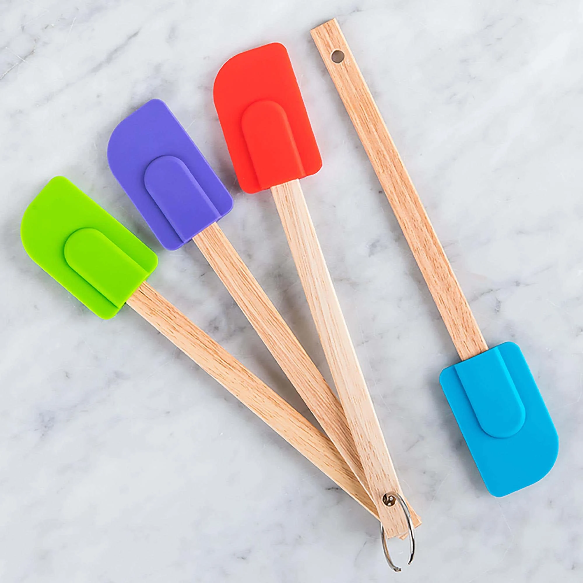 KSP Colour Splash Silicone Spatula - Set of 4