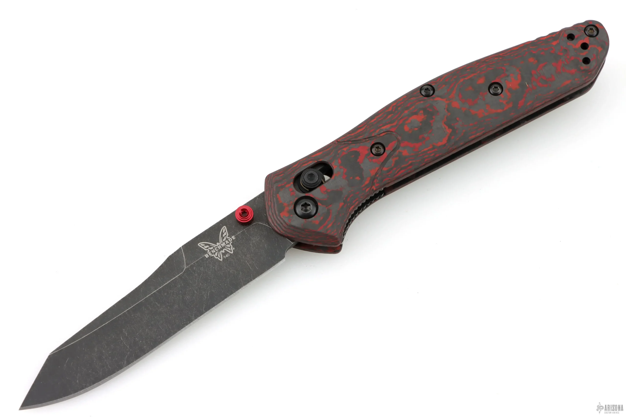 940BK-2502 940 Osborne AXIS Lock Knife Lava Flow Fatcarbon