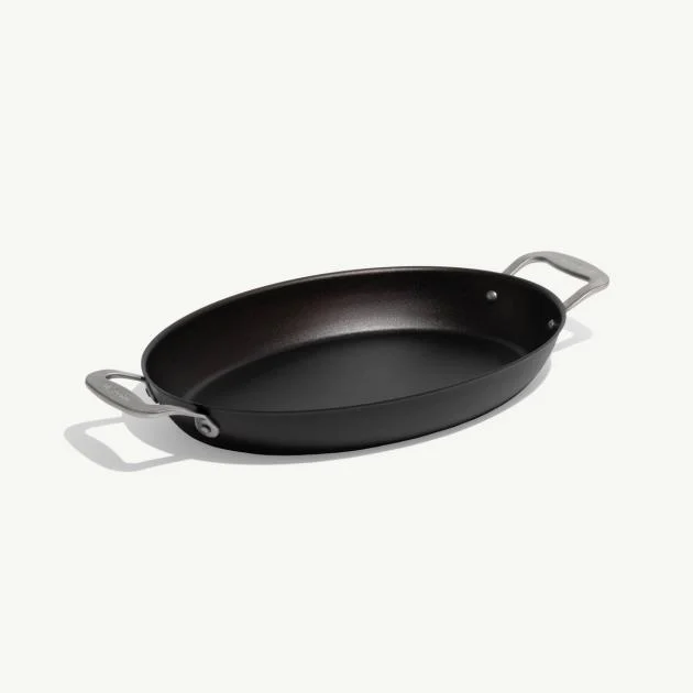 14" Seasoned Carbon Steel Gratin Dish