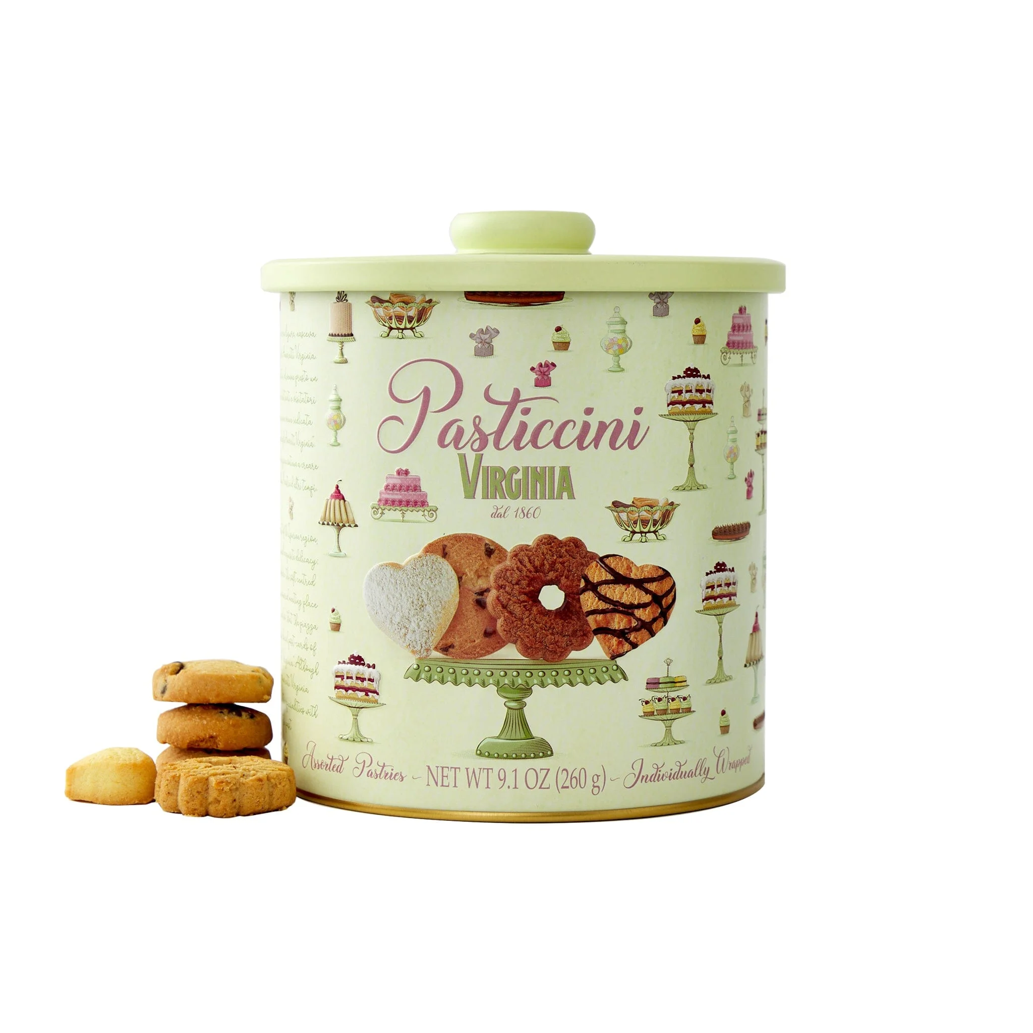 Amaretti Virginia Assorted Biscuit Jar