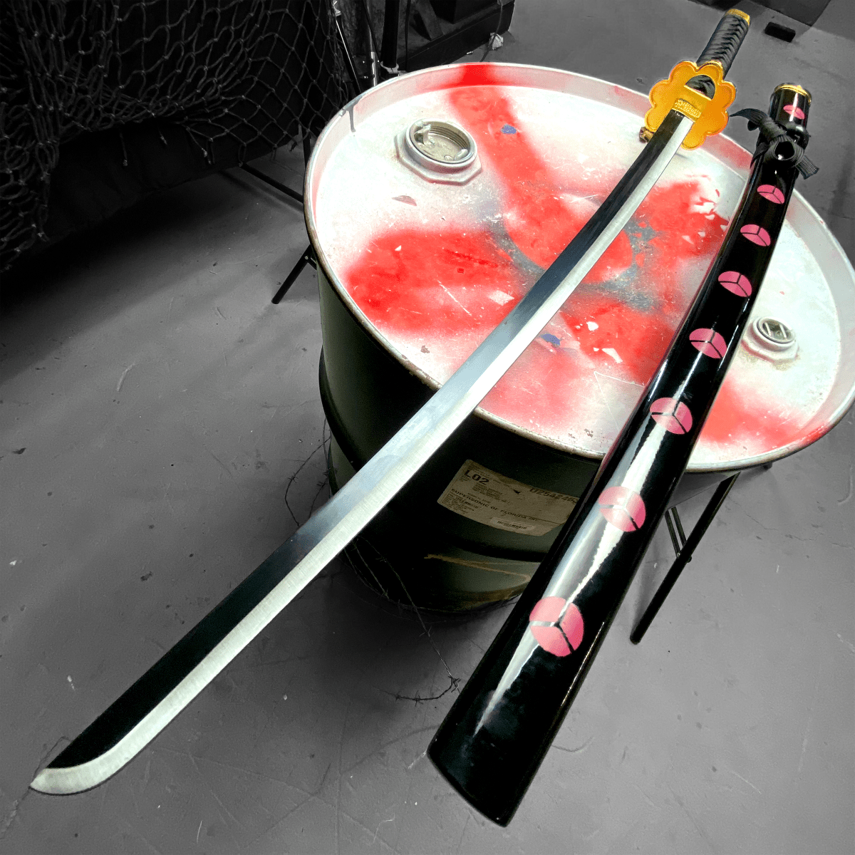 BATTLE READY One Piece Shusui Katana Replica With Black Scabbard