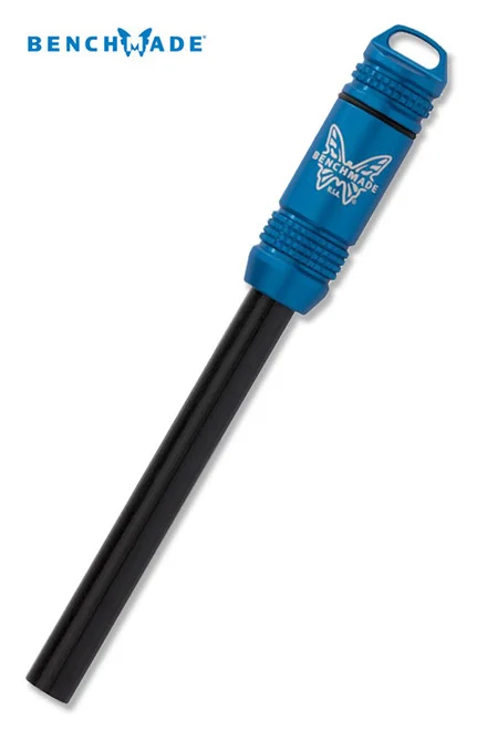 Benchmade 50023 Exotac Ferro Rod w/ QuickLight Tinder - Blue Anodized Aluminum Handle