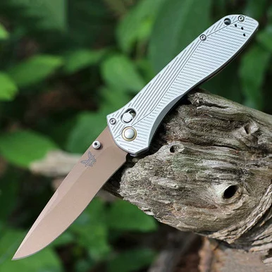 Benchmade Seven | Ten - Gray Alum ( 4" FDE PVD S90V ) 710FE-24