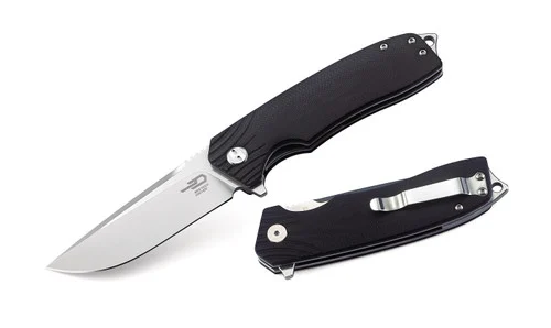 Bestech Lion Satin D2 G10 Black (BG01A)