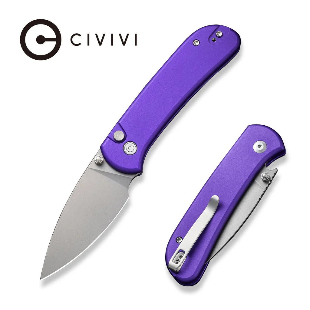 Blade HQ Exclusives SKU - CIVIVI Qubit Button Lock & Thumb Stud Knife C22030G-1