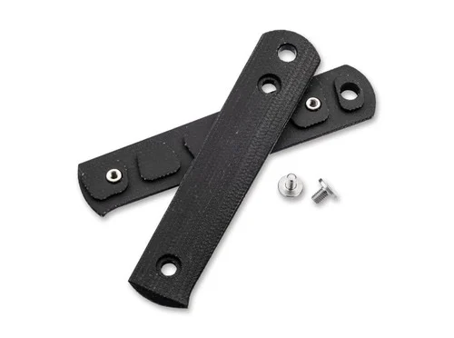 Boker BFF Packlite Handle Scale Set - Black Canvas Micarta - Stainless Steel Screws Included - 190681