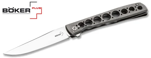 Boker Plus 01BO730 Urban Trapper Flipper - 3.4" Plain Edge VG-10 Blade - Titanium Frame Lock Handle