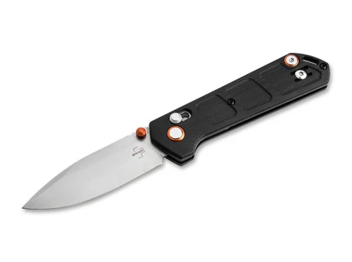 Boker Plus Burnley Kihon Compact Folder - 2.76D2 Drop Point Blade - Black GFN Handle w/Crossbar Lock - 01BP0037