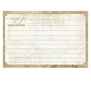 C.R. Gibson 4" x 6" Recipe Cards | Perfect Setting
