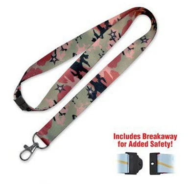 Camo Print Designer Lanyard