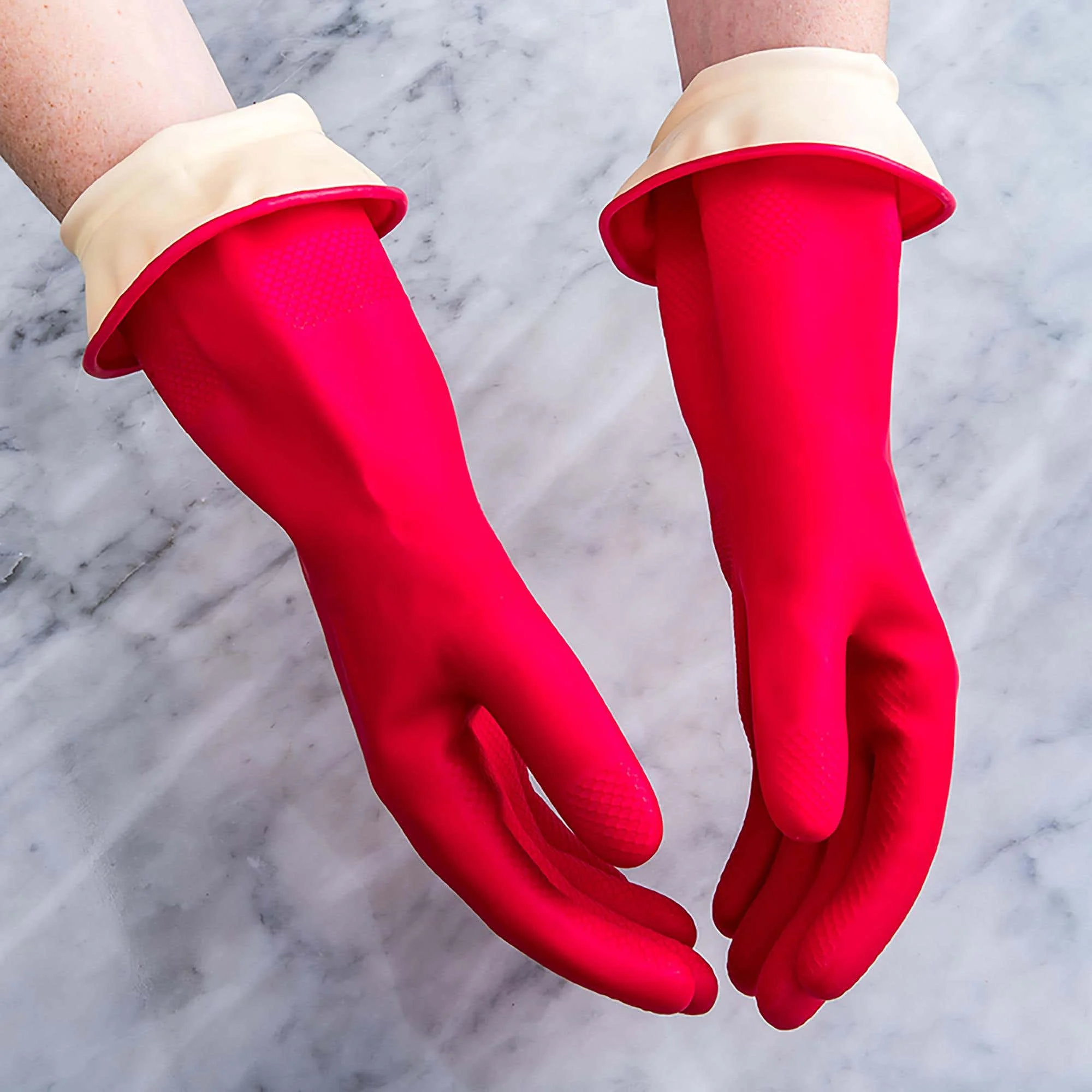 Casabella Waterblock Premium Latex Gloves - Medium (Pink)