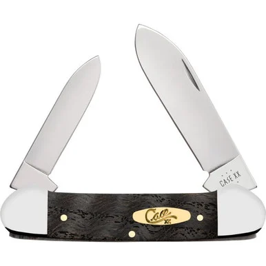 Case Canoe 14003Smooth Black Curly Oak Wood (72131 SS)