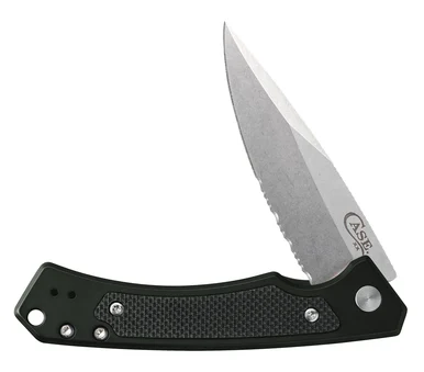 Case Marilla - Dark Grn Alum / Blk G-10 (3.4" SW Serr S35VN) 25879