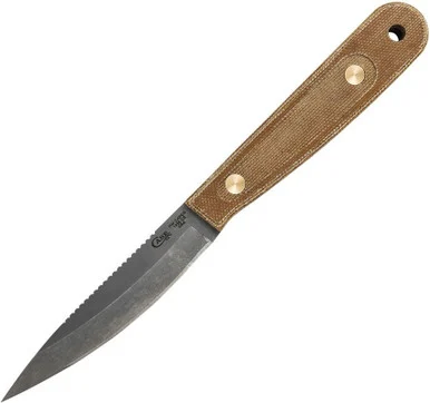 Case Roland Welker Smooth Natural Micarta RW Caper 50629 Smooth Natural Micarta (1095 CS)