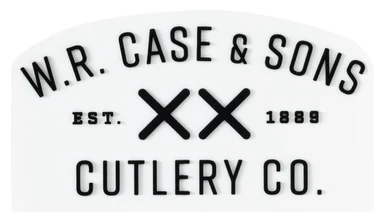 Case XX Black & White Rubber Velcro Patch 3" x 1.5" (50261)