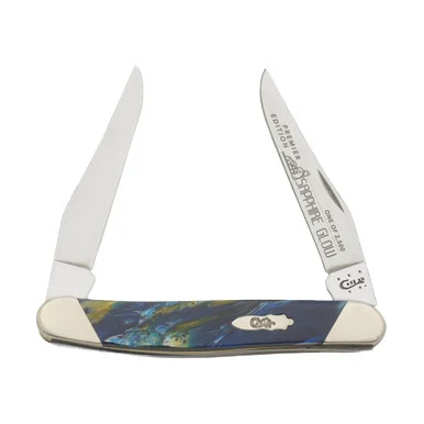 Case XX Slant Bolster Sapphire Glow Corelon Muskrat Folding Knife