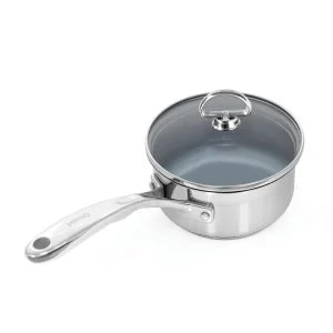 Chantal Induction 21 - 1 Qt Ceramic Coated Saucepan with Lid
