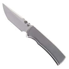 Chaves Redencion 229 Integral Folding Knife Titanium Handle Magnetic Inlay Gray Drop Point Satin M390