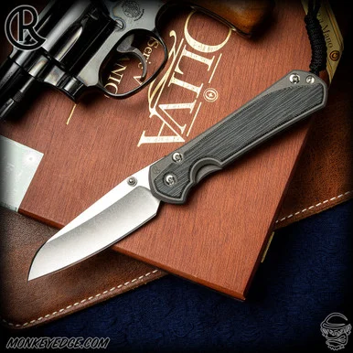 Chris Reeve Knives Folder: Sebenza 31 Large Inlay - Insingo Black Micarta