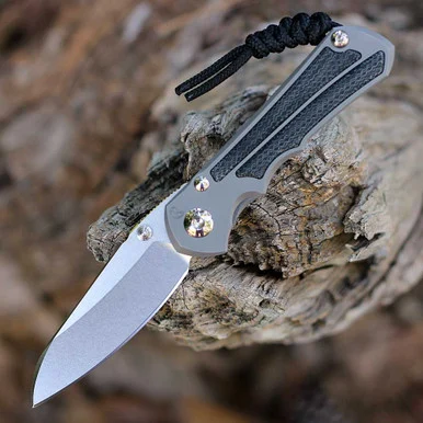 Chris Reeve Small Inkosi Inlay Insingo - Black Canvas Micarta/Glass Blasted Ti (2.8" MagnaCut) SIN-1124