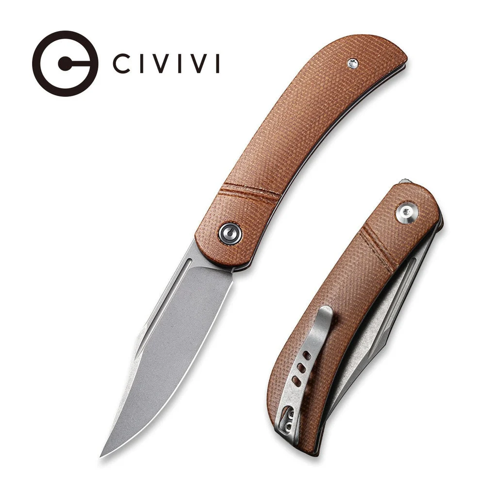 CIVIVI Appalachian Drifter Slip Joint Knife Micarta Handle (2.96" CPM S35VN Blade) C2015A