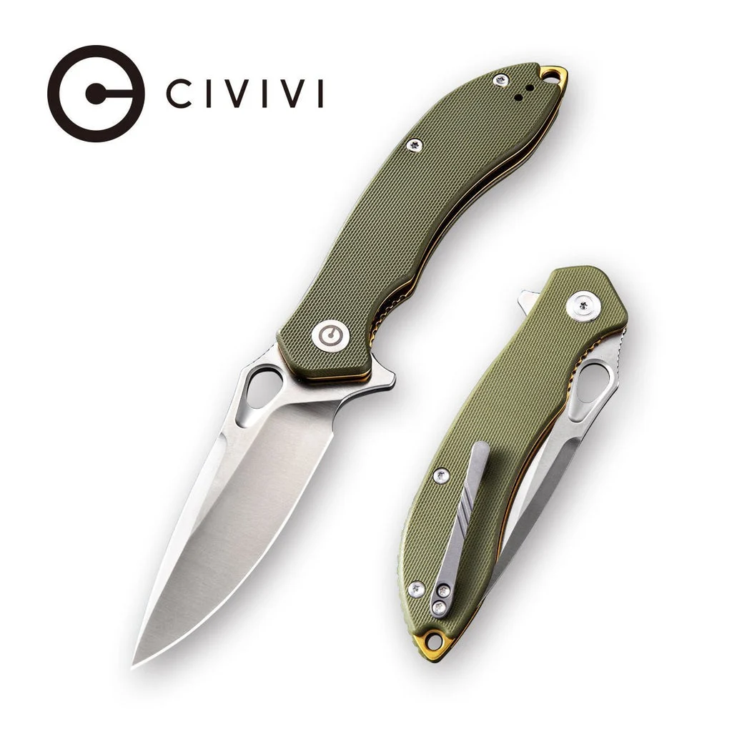 CIVIVI Aquila Flipper & Thumb Hole Knife G10 Handle (3.45" VG-10 Blade) C805B
