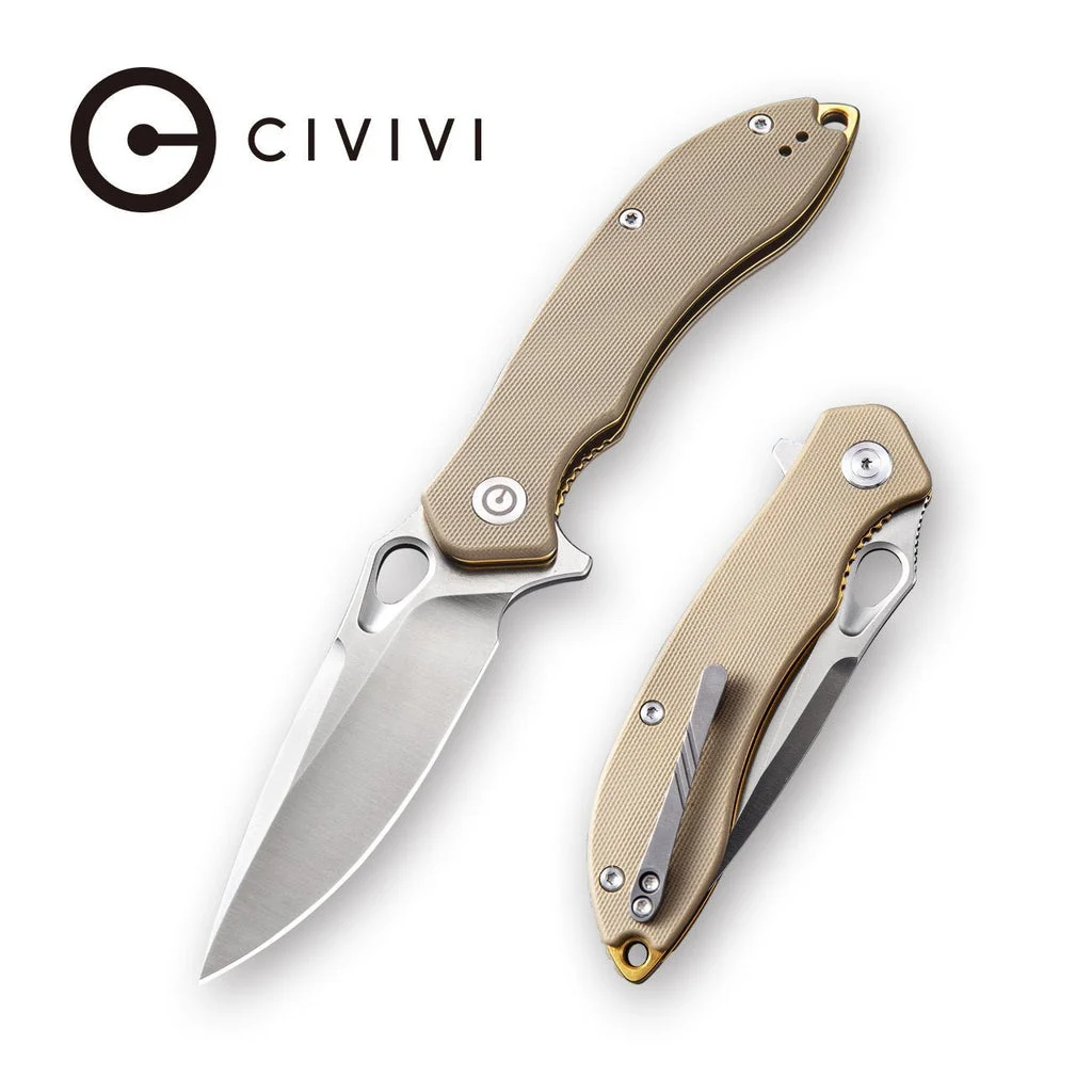 CIVIVI Aquila Flipper & Thumb Hole Knife G10 Handle (3.45" VG-10 Blade) C805D