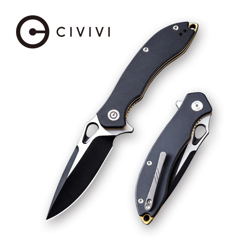 CIVIVI Aquila Flipper & Thumb Hole Knife G10 Handle (3.45" VG-10 Blade) C805E