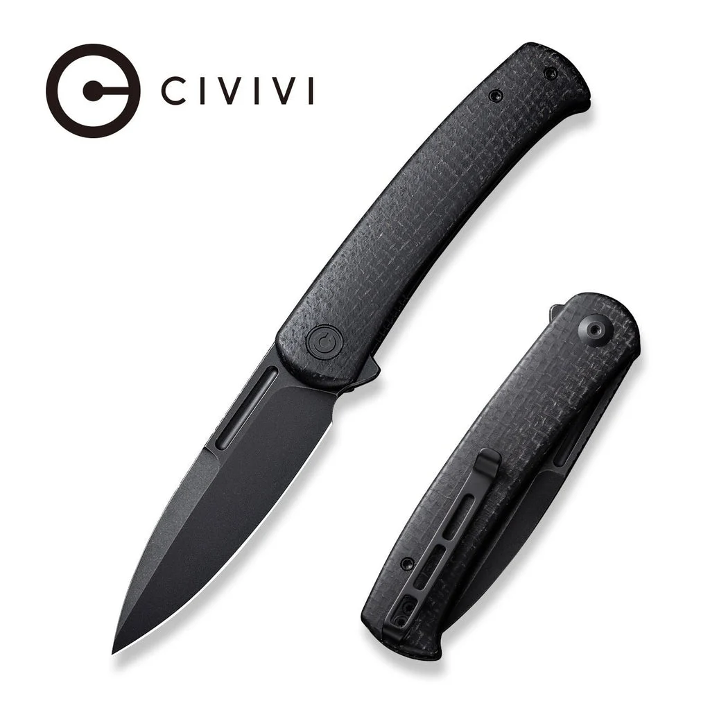 CIVIVI Caetus Flipper Knife Micarta Handle (3.48" 14C28N Blade) C21025C-2 , With No Free Gift