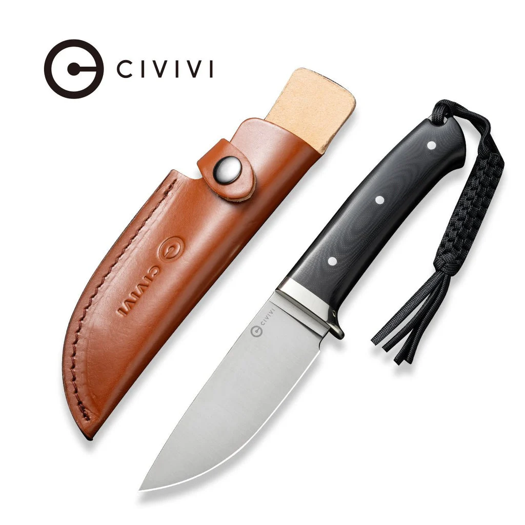 CIVIVI Cloud Peak Fixed Blade Knife G10 Handle (4.6" Nitro-V Blade) C23044-1