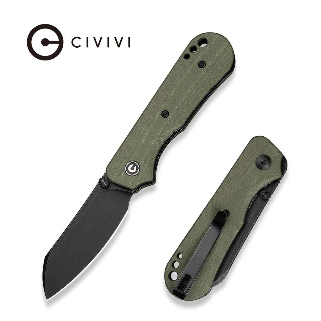 CIVIVI Crabby Thumb Stud Knife G10 Handle (2.7" 14C28N Blade) C24055-1