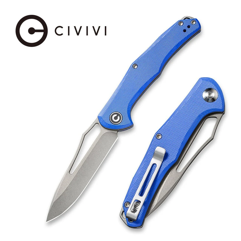 CIVIVI Fracture Slip Joint & Thumb Hole Knife G10 Handle (3.35" 8Cr14MoV Blade) C2009B