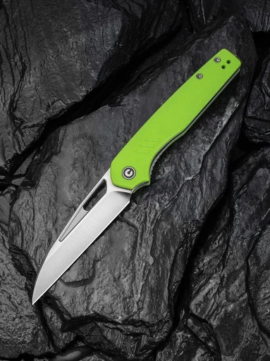 CIVIVI Guile Flipper- Fluorescent Green G10 (3.25" 14C28N) C24062B-2
