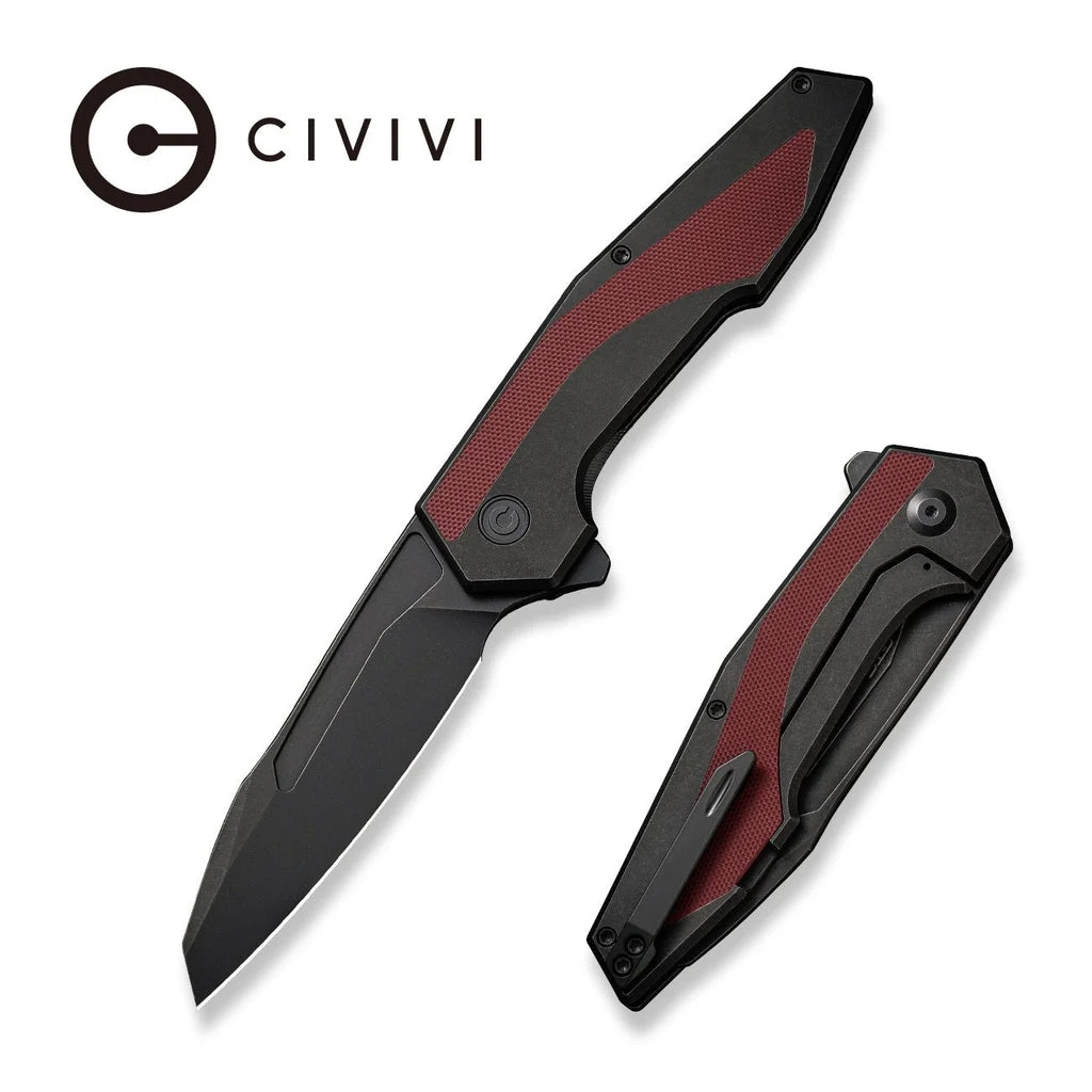 CIVIVI Hypersonic Flipper Knife Steel & G10 Handle (3.7" 14C28N Blade) C22011-3