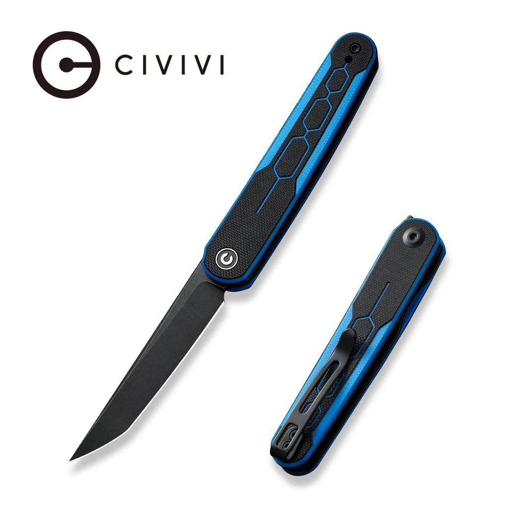 CIVIVI KwaiQ Flipper Knife G10 Handle (2.97" Nitro-V Blade) C23015-3 , With No Free Gift