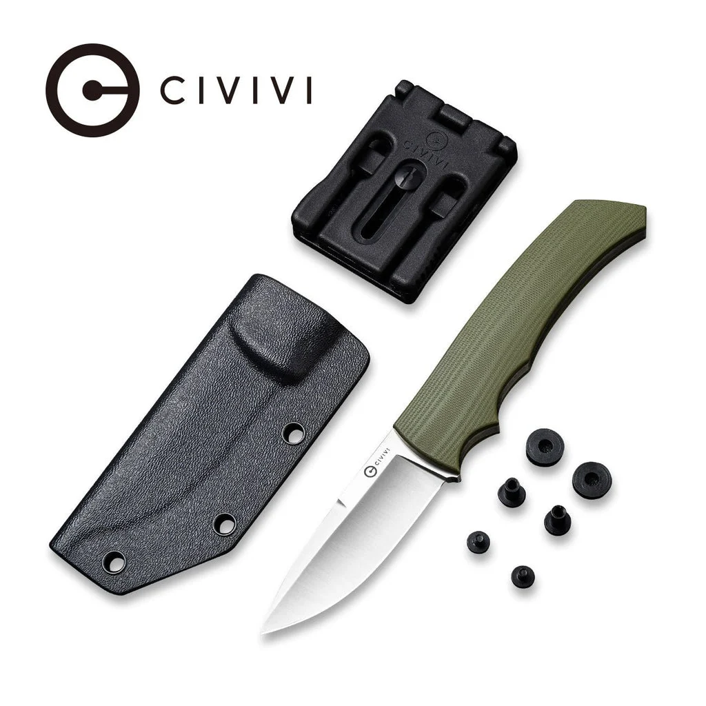 CIVIVI M2 Backup Fixed Blade Knife G10 Handle (3.09" D2 Blade) C2016B