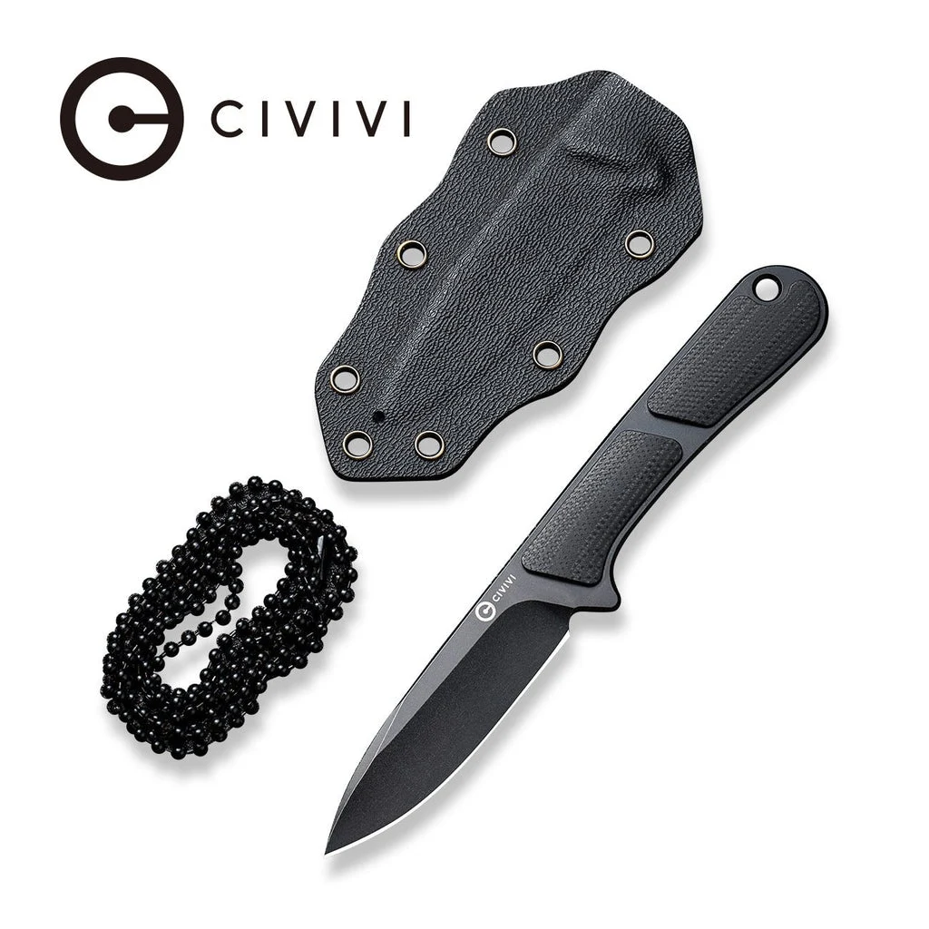 CIVIVI Mini Elementum Fixed Blade Knife G10 Handle (2.24" Nitro-V Blade) C23010-1 , With No Free Gift