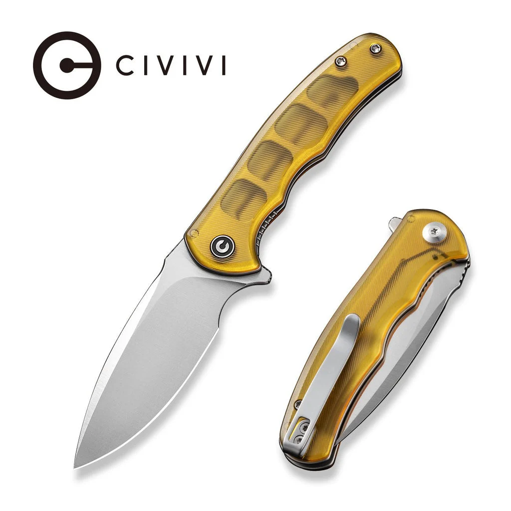 CIVIVI Mini Praxis Flipper Knife Ultem Handle (2.98" D2 Blade) C18026C-4 , With No Free Gift
