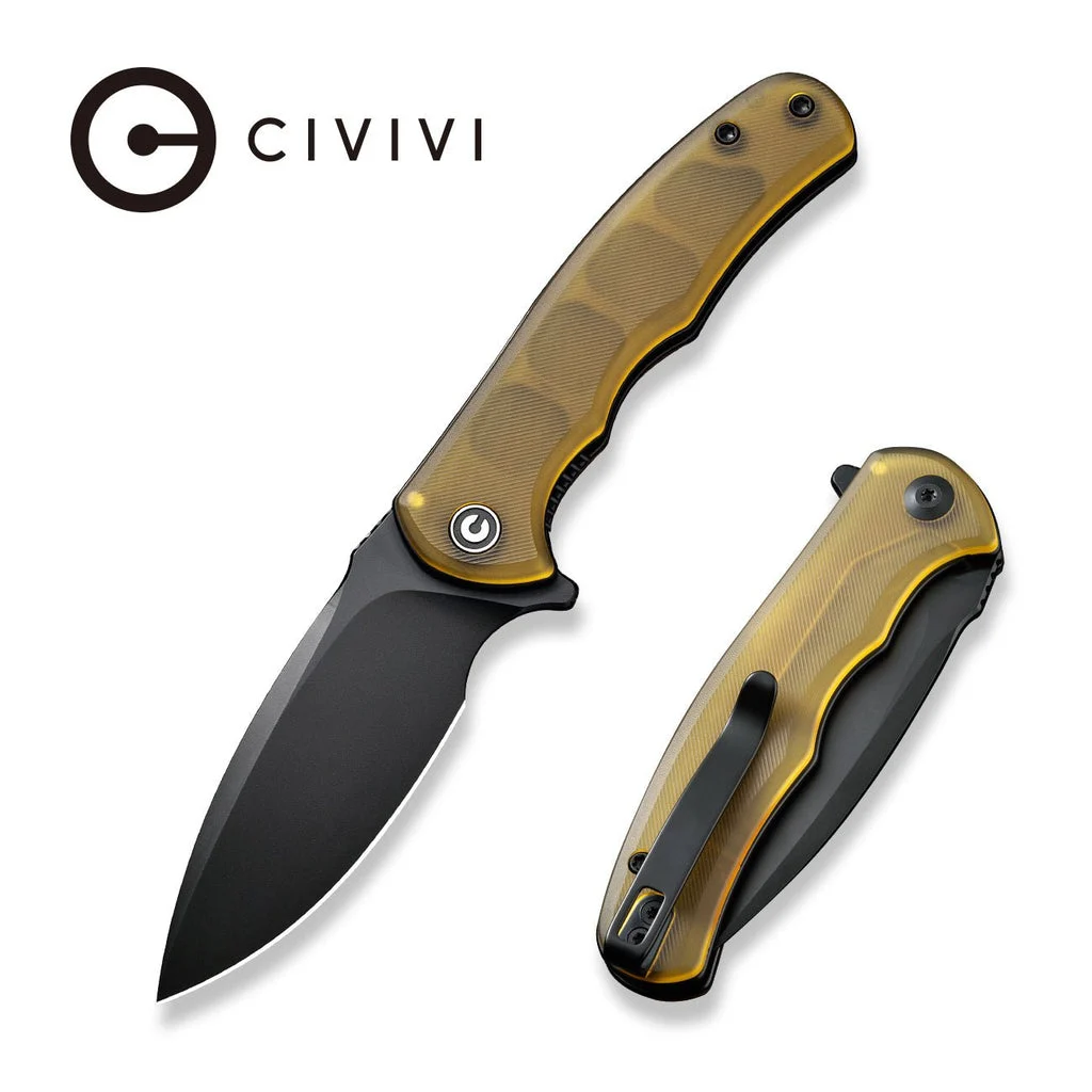 CIVIVI Mini Praxis Flipper Knife Ultem Handle (2.98" D2 Blade) C18026C-5 , With No Free Gift