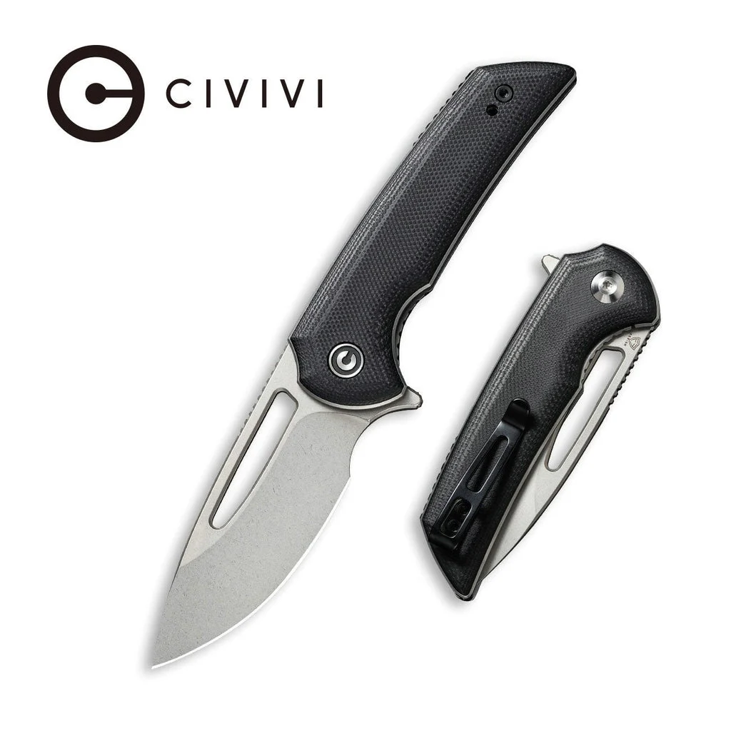CIVIVI Odium Flipper & Thumb Hole Knife G10 Handle (2.65" D2 Blade) C2010D