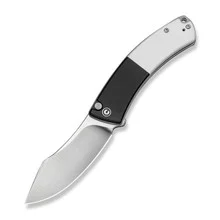 Civivi Outlaw Muk Folding Knife Black/White G10 Handle 14C28N Plain Edge Satin Finish C24079-4
