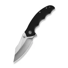 Civivi Pentad Folding Knife Black G10 Handle Nitro-V Plain Edge Satin Finish C24068-1