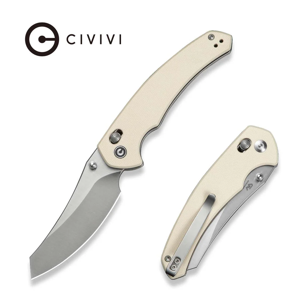 CIVIVI Sixgill Thumb Stud & Crossbar Lock Knife G10 Handle (3.41" Nitro-V Blade) C24050-1