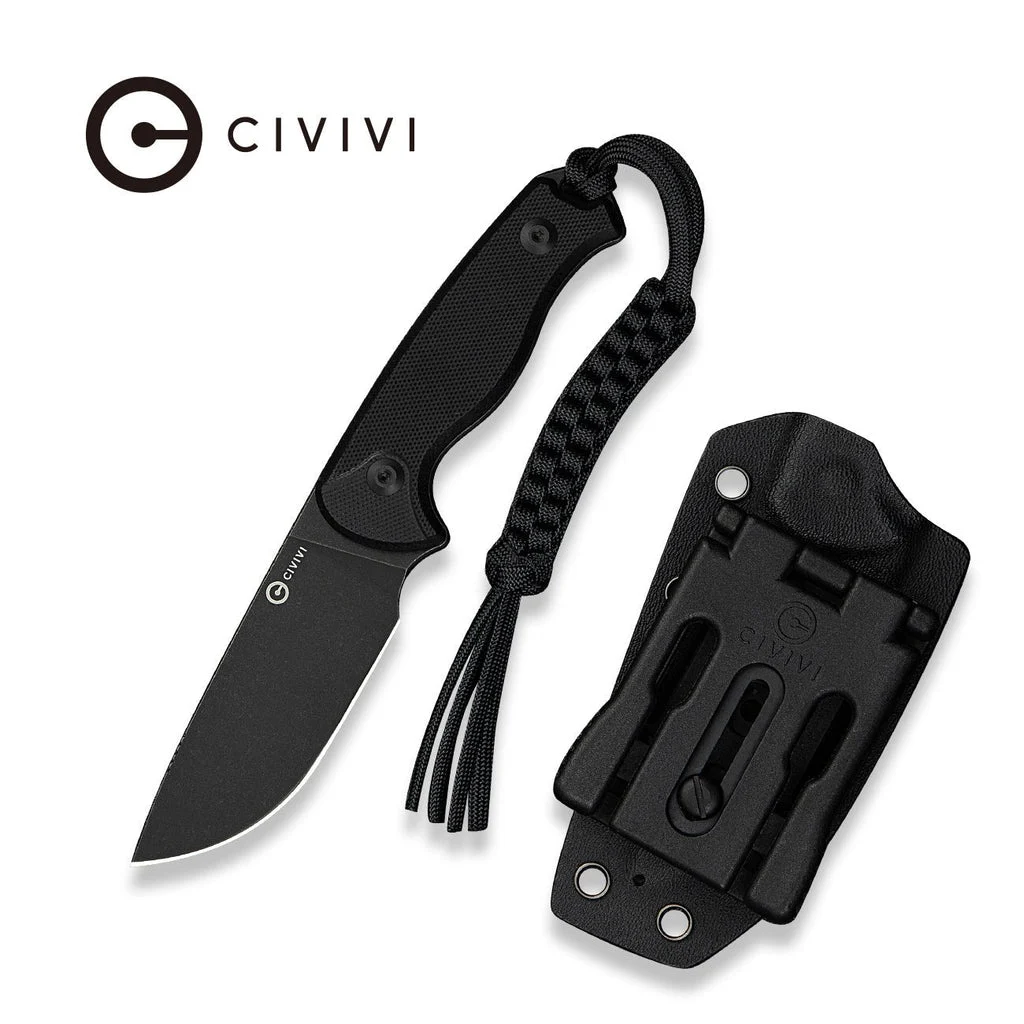 CIVIVI Timberbark Fixed Blade Knife G10 Handle (3.2" 14C28N Blade) C23094-1