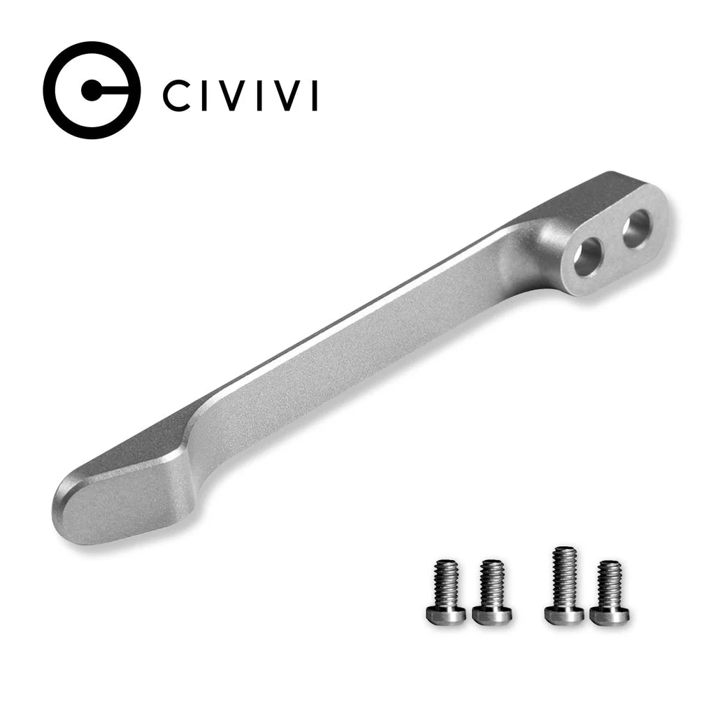 CIVIVI Titanium Pocket Clip with 2 Pairs Titanium Screws T003C (Plain) , With No Free Gift