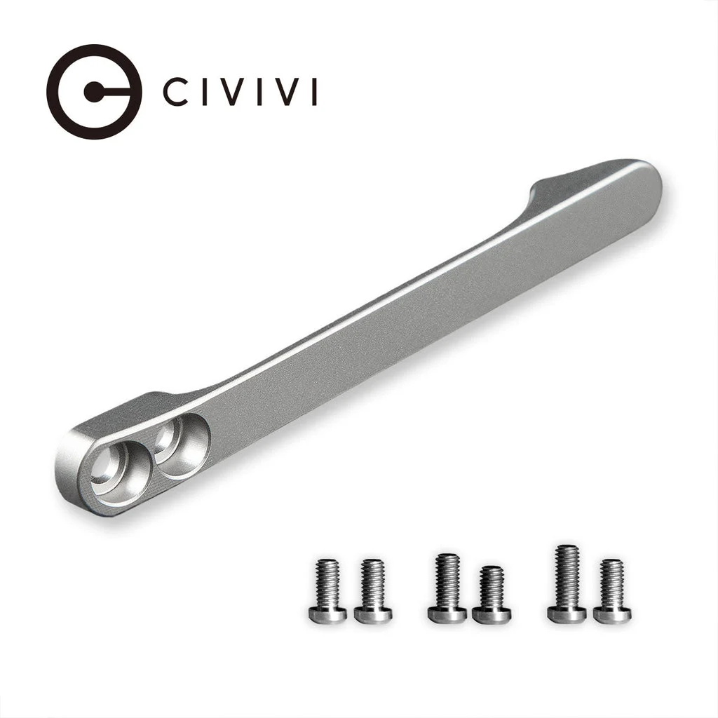 CIVIVI Titanium Pocket Clip with 6PCS Titanium screws T001C , With No Free Gift