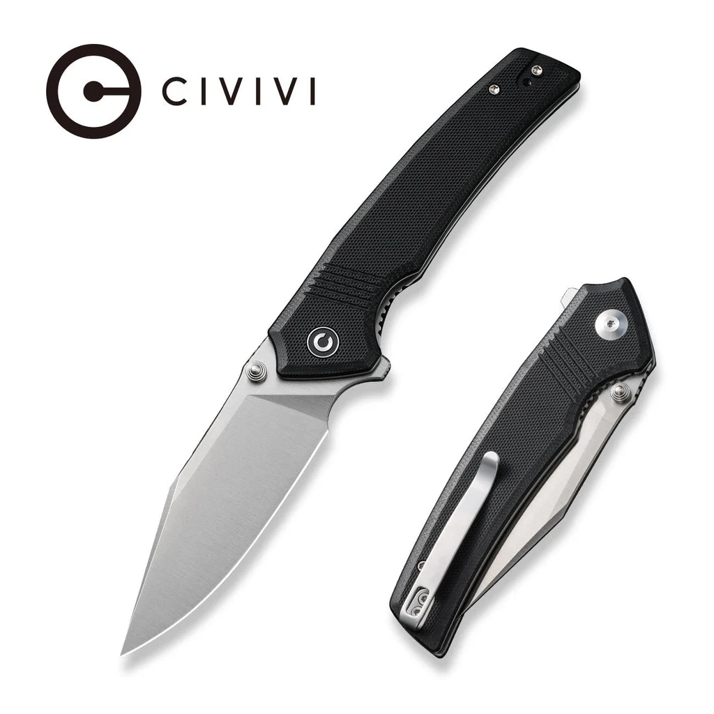 CIVIVI Tranquil Flipper & Thumb Stud Knife G10 Handle (3.7" 14C28N Blade) C23027-1